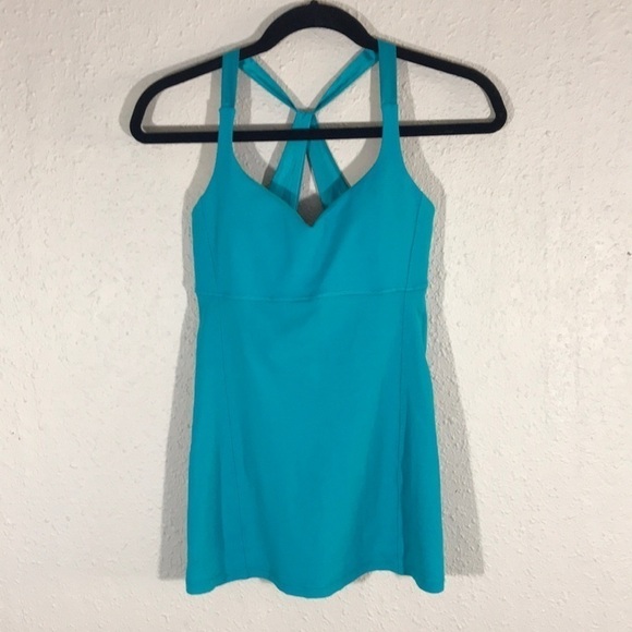 Lululemon Practice Daily Turquoise Tank size 6 - Picture 1 of 9